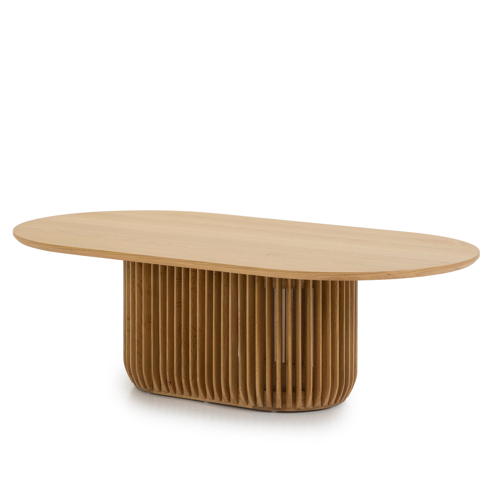 1.3m Oval Venezia Coffee Table - Natural