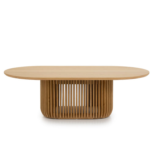 1.3m Oval Venezia Coffee Table - Natural