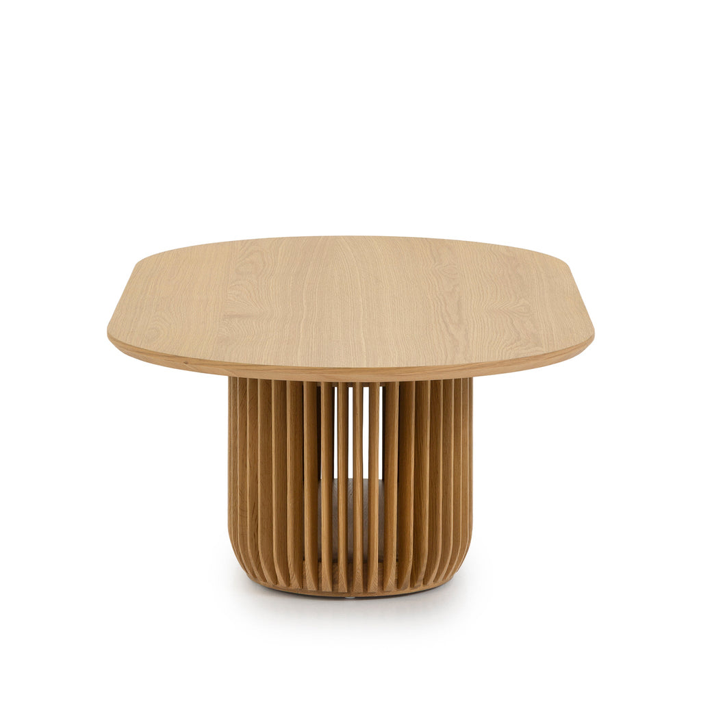 1.3m Oval Venezia Coffee Table - Natural