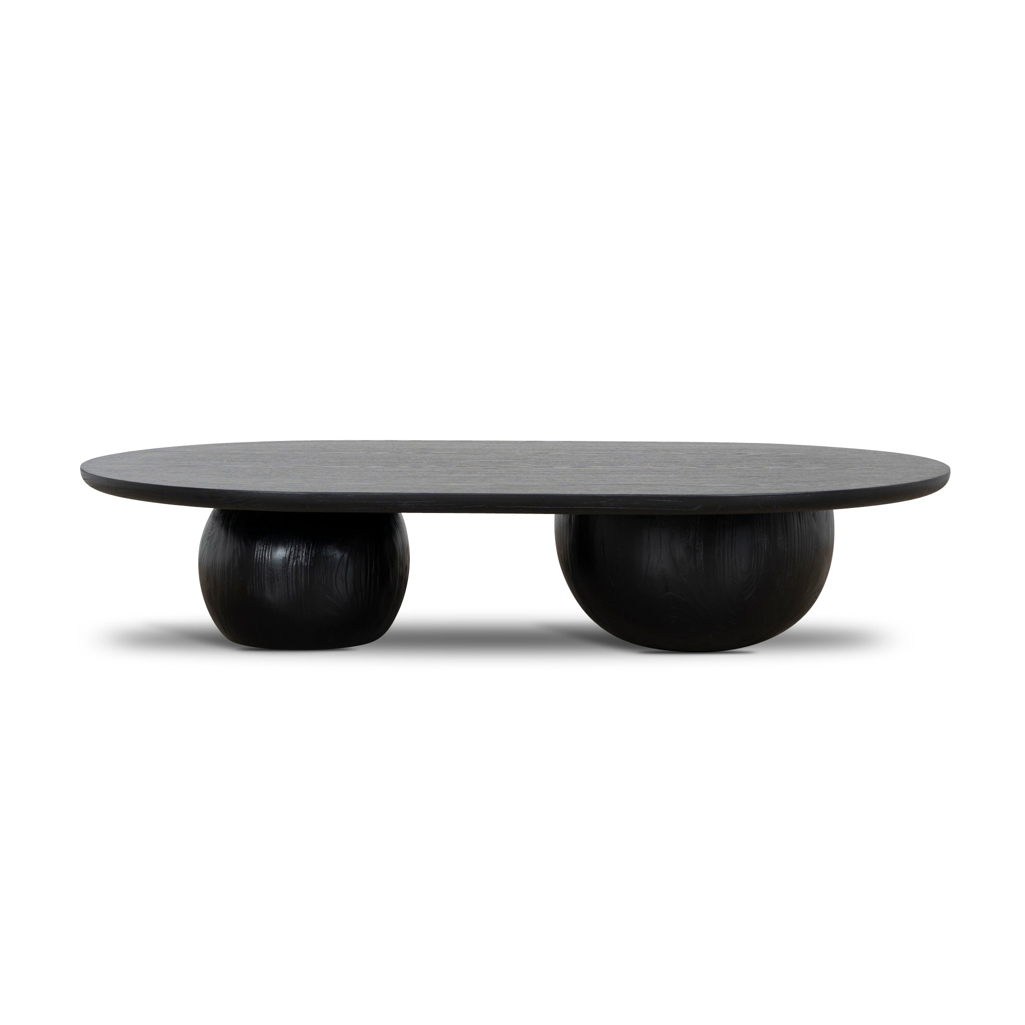 1.3m Elm Venezia Coffee Table - Full Black