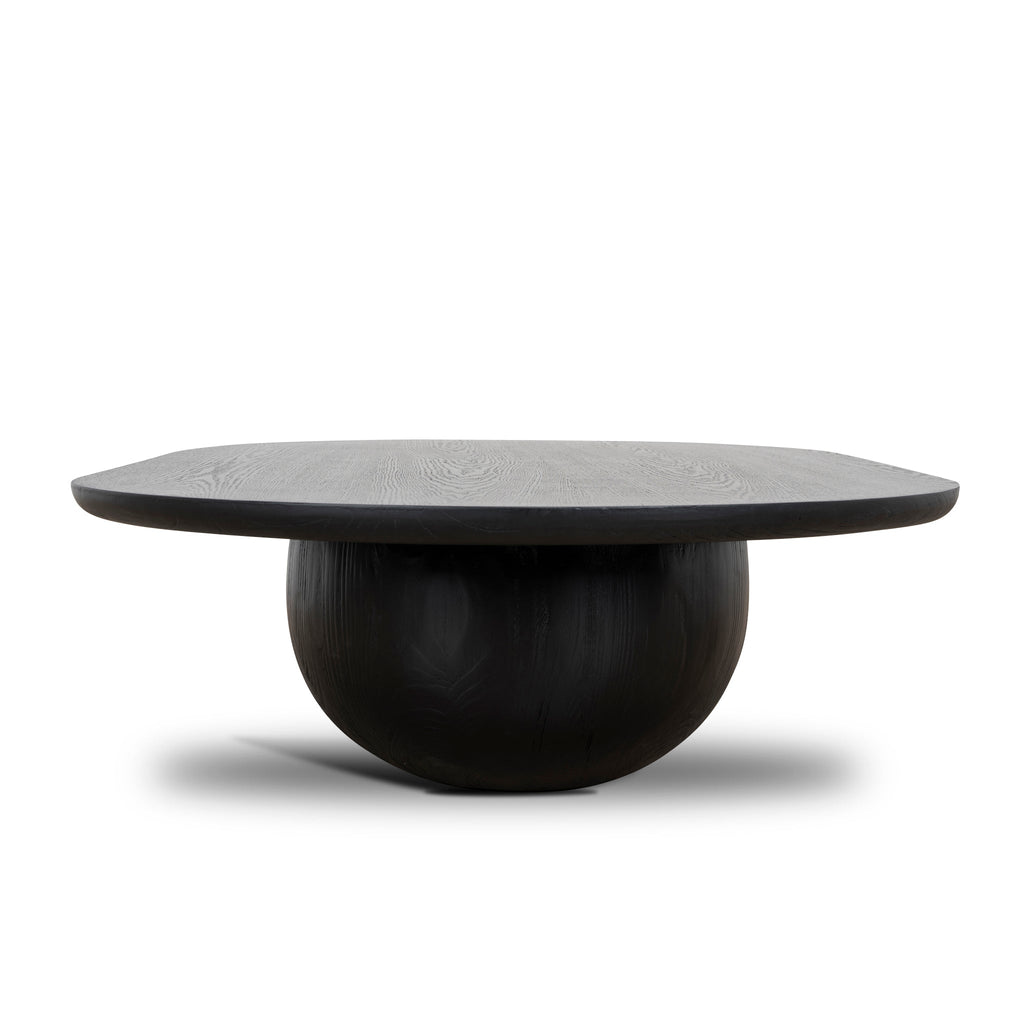 1.3m Elm Venezia Coffee Table - Full Black