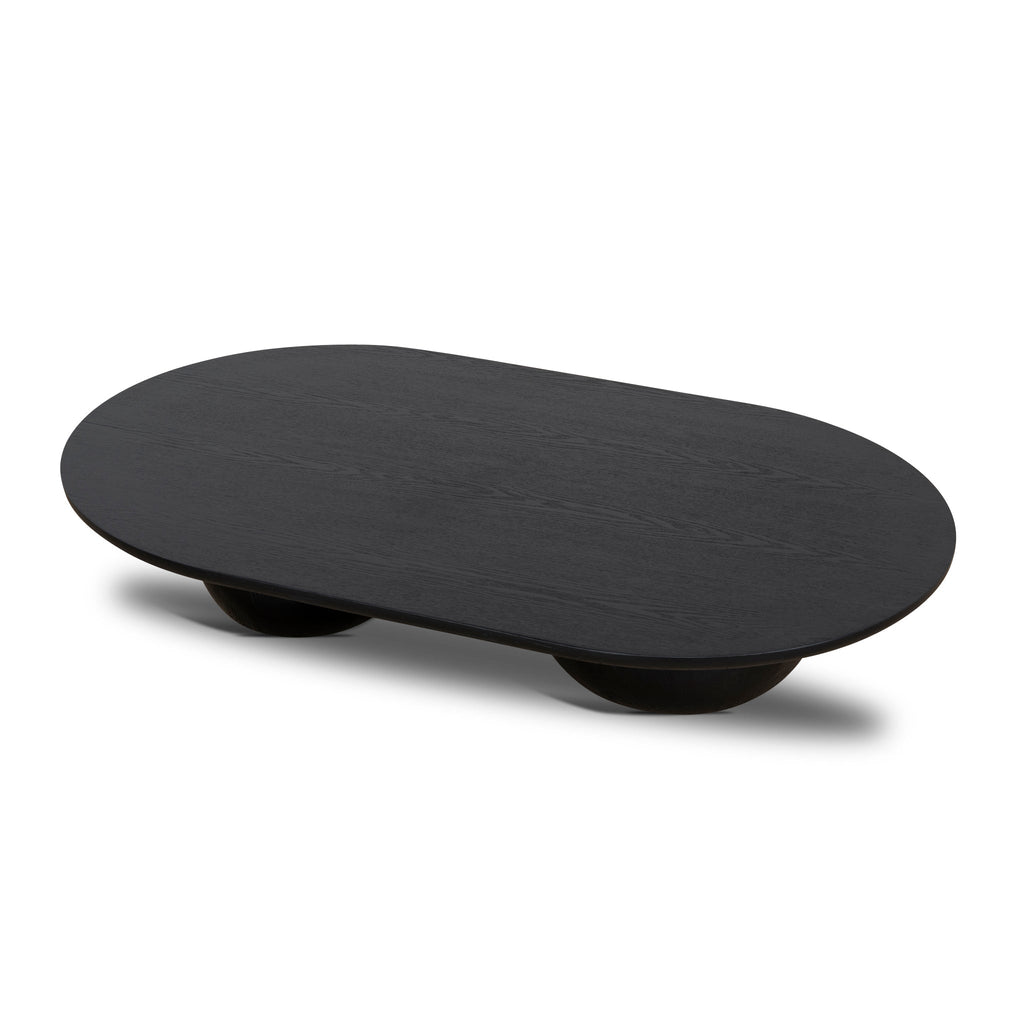 1.3m Elm Venezia Coffee Table - Full Black