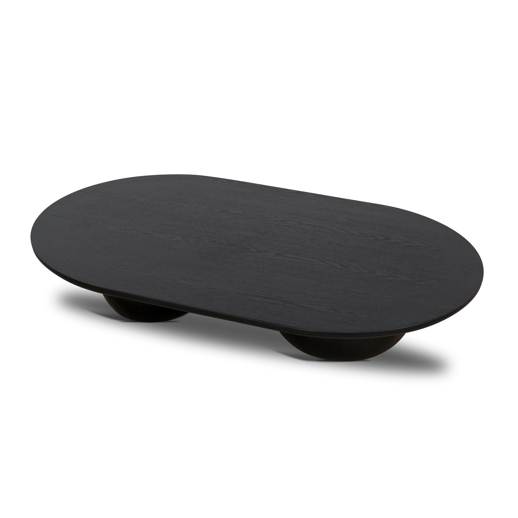 1.3m Elm Venezia Coffee Table - Full Black