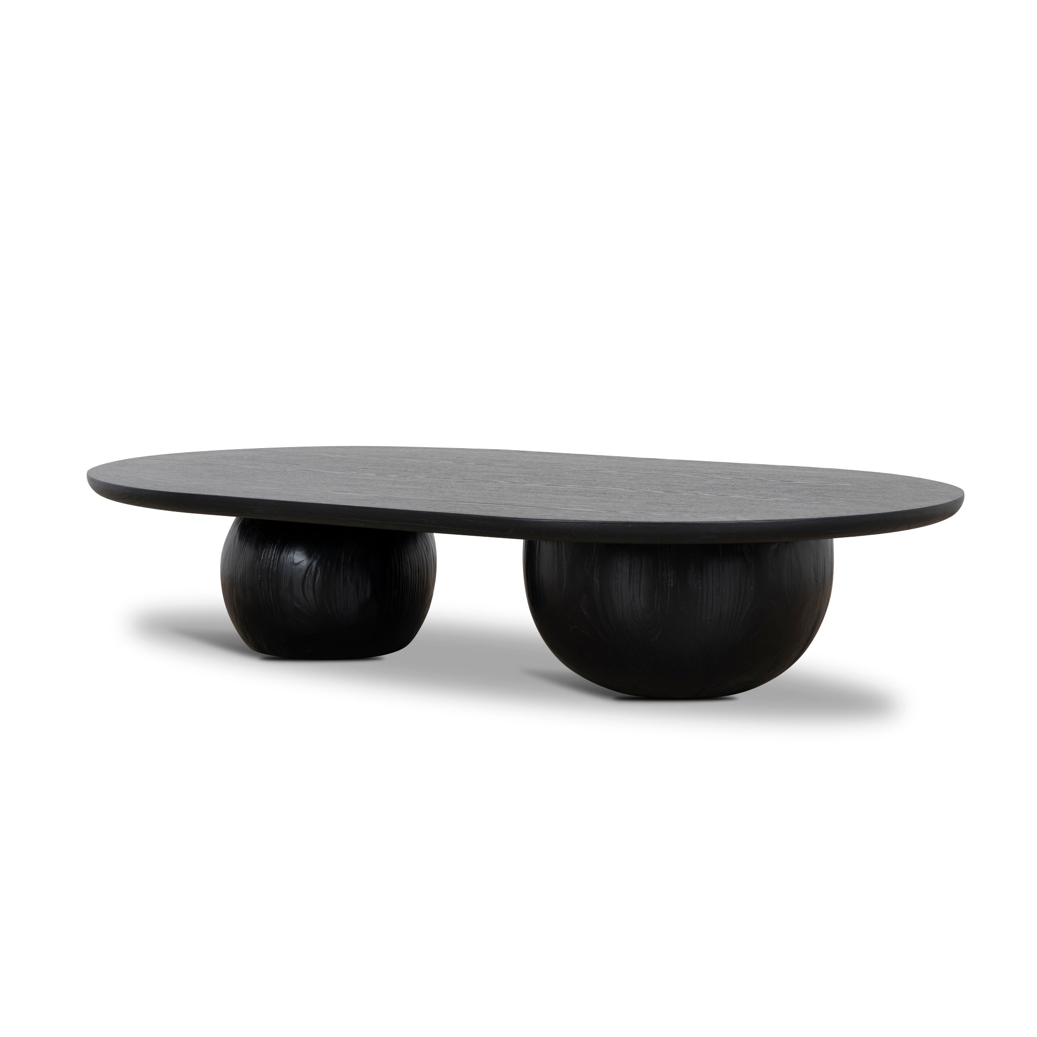 1.3m Elm Venezia Coffee Table - Full Black