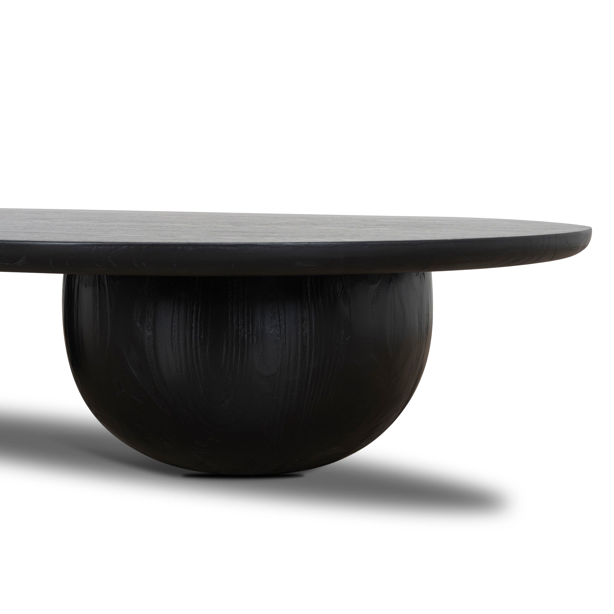 1.3m Elm Venezia Coffee Table - Full Black