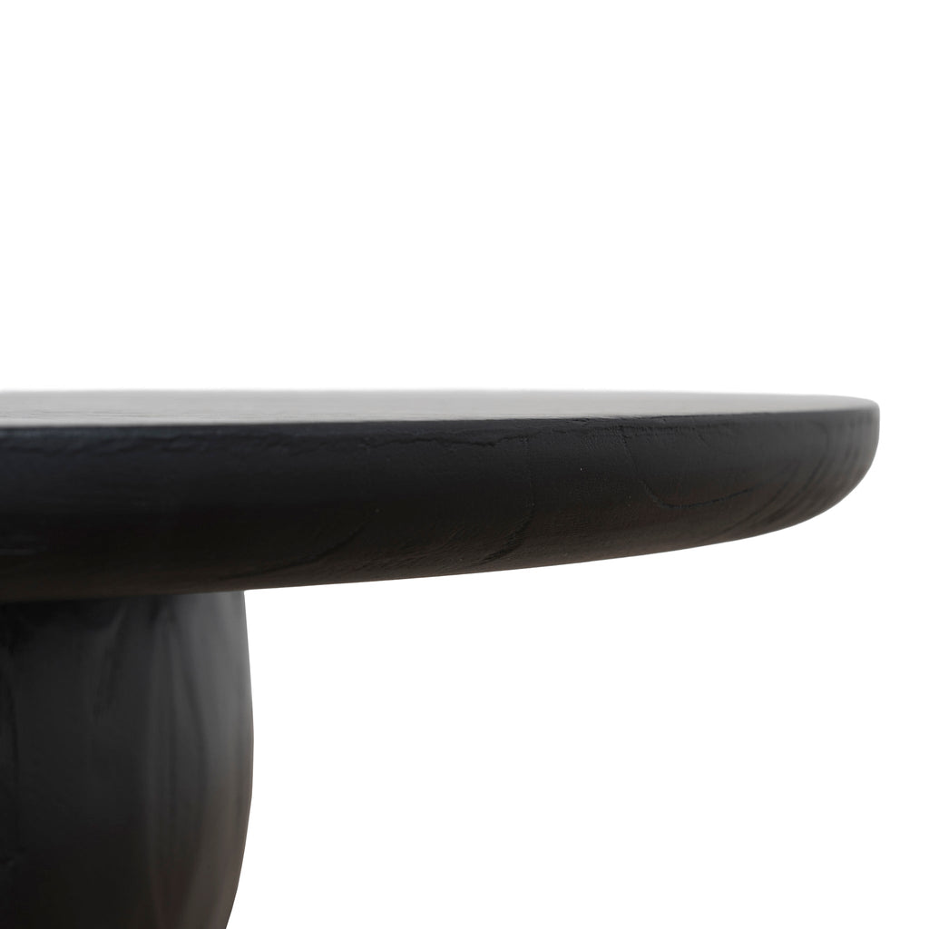 1.3m Elm Venezia Coffee Table - Full Black