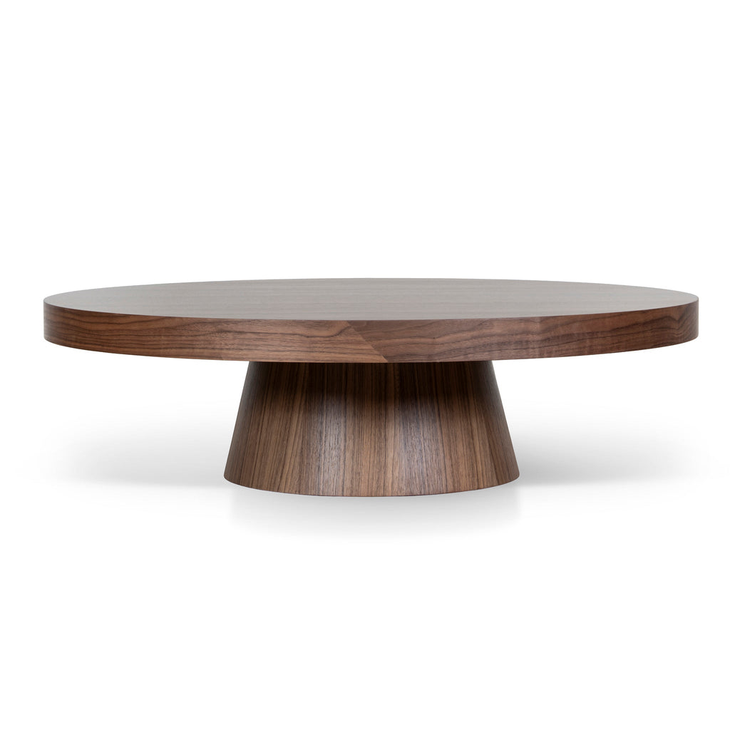 1.1m Round Venezia Coffee Table - Walnut