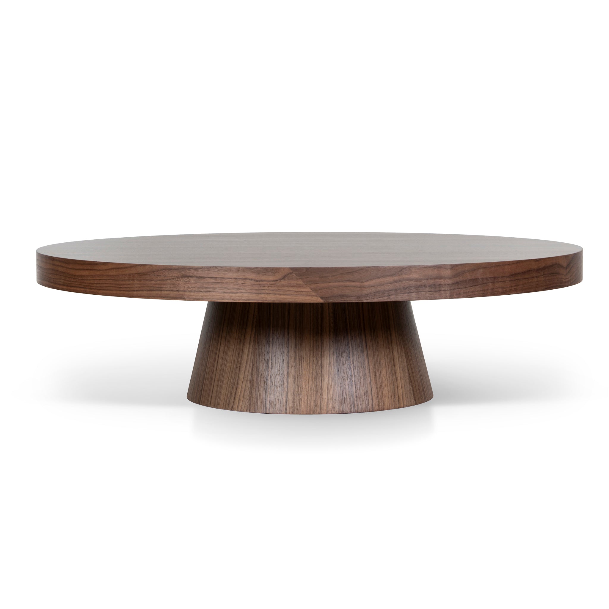 1.1m Round Venezia Coffee Table - Walnut