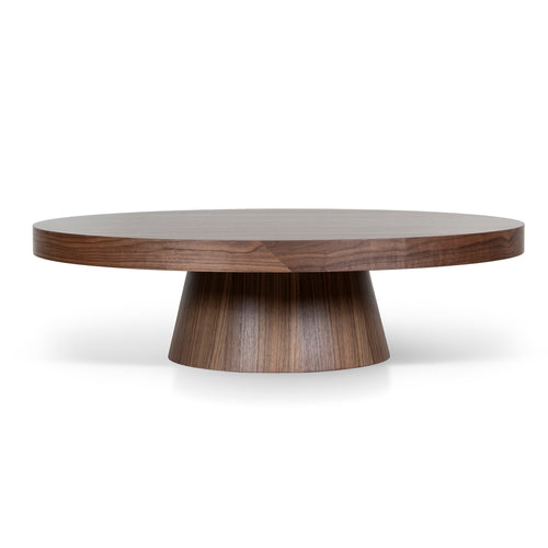 1.1m Round Venezia Coffee Table - Walnut