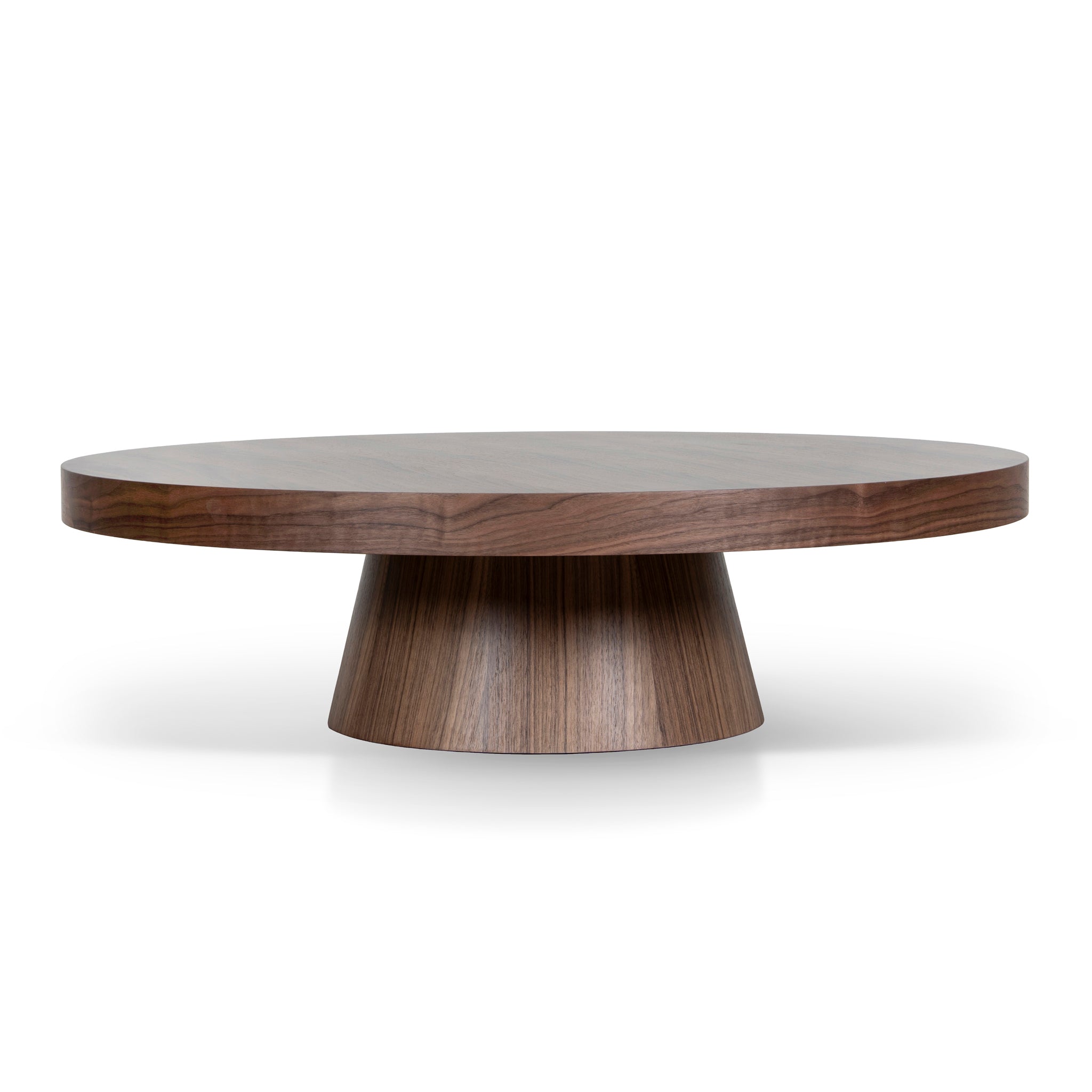 1.1m Round Venezia Coffee Table - Walnut