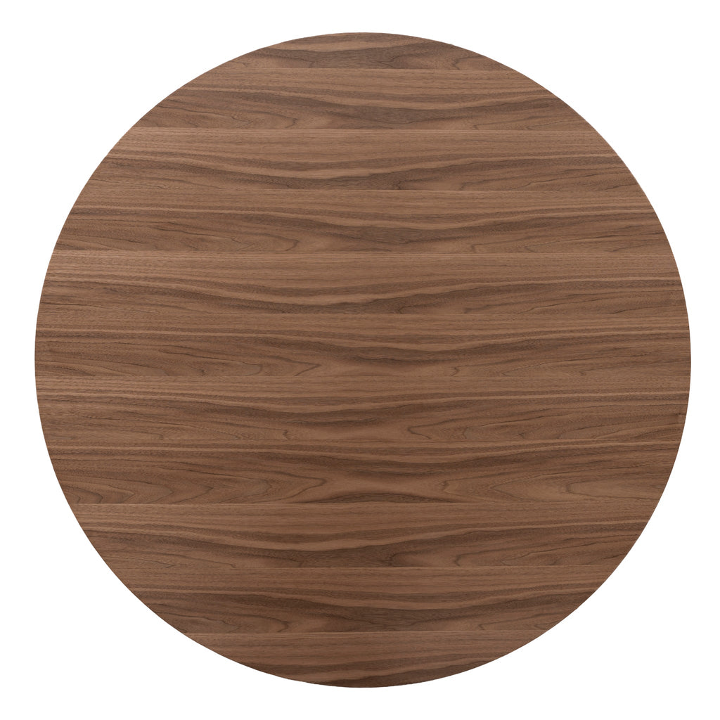 1.1m Round Venezia Coffee Table - Walnut