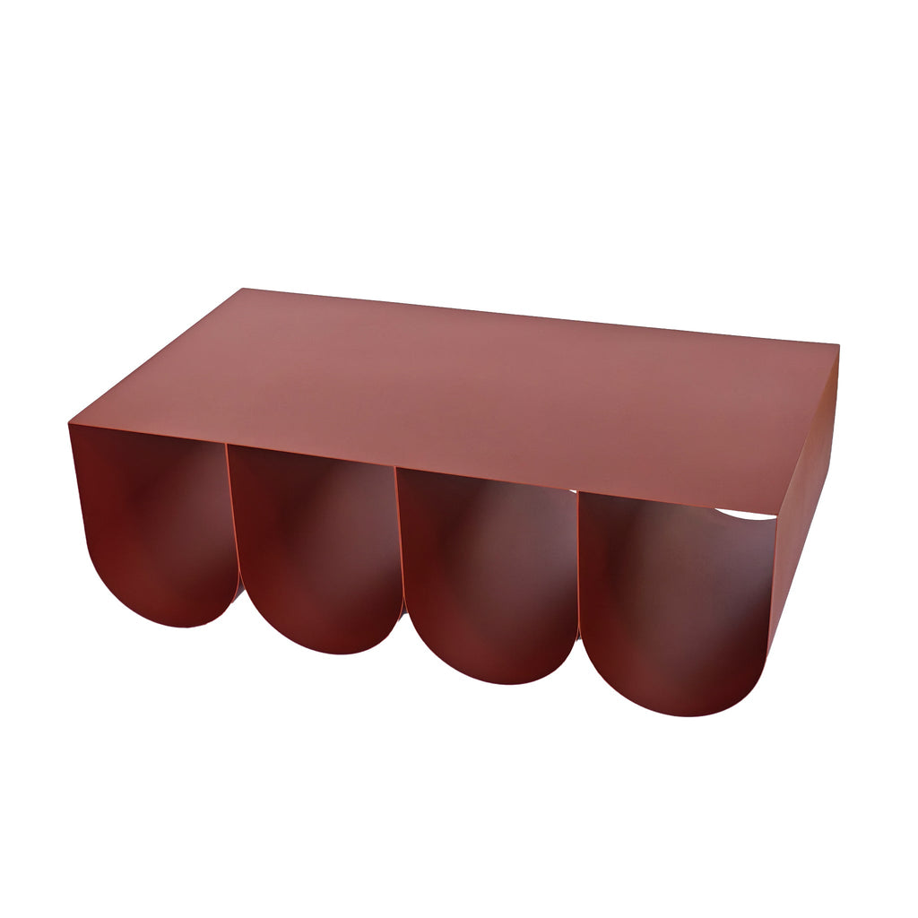1.1cm Venezia Coffee Table - Burgundy Red