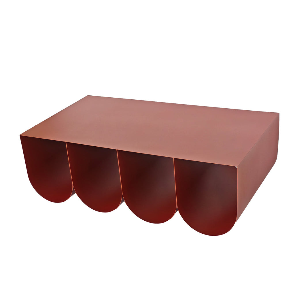 1.1cm Venezia Coffee Table - Burgundy Red