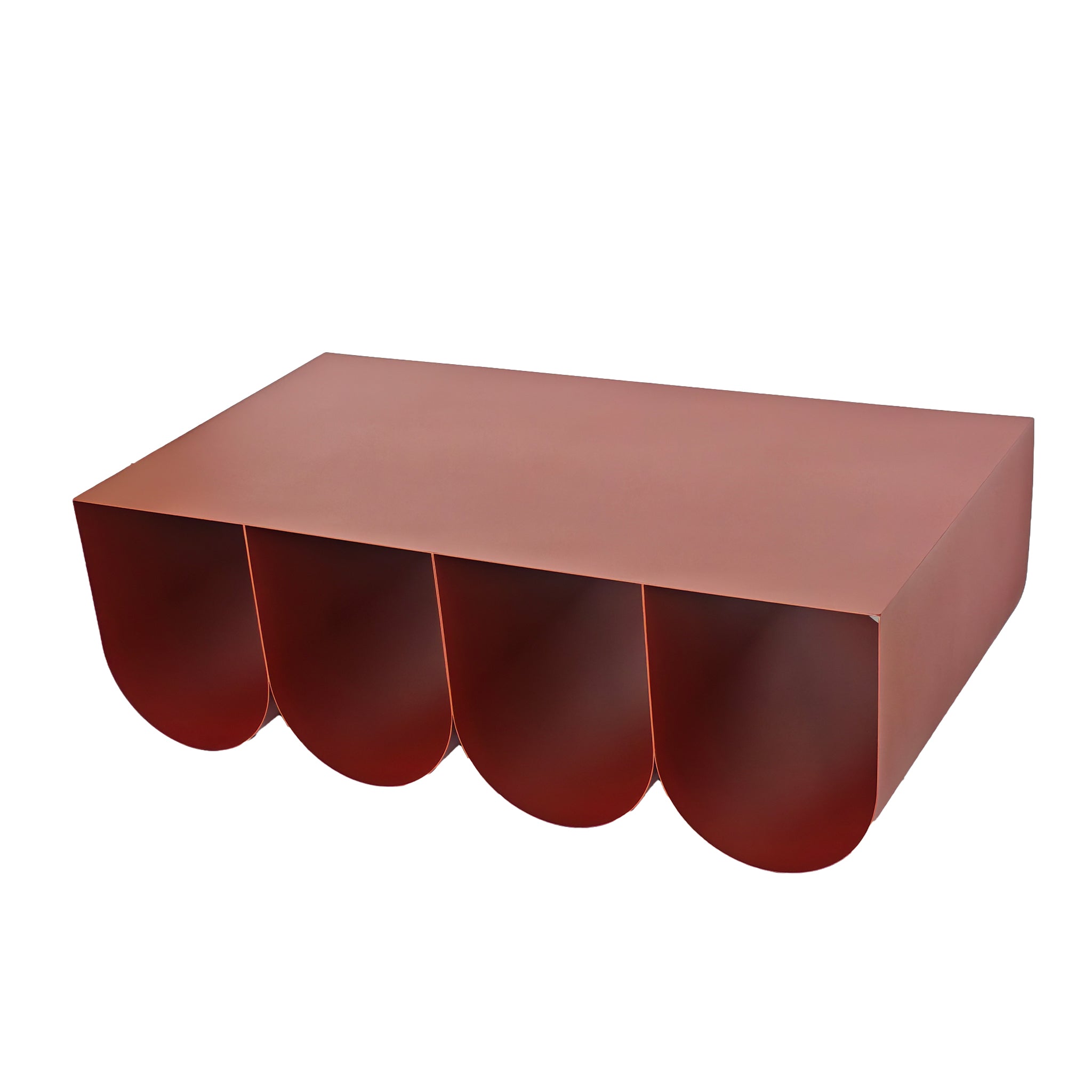 1.1cm Venezia Coffee Table - Burgundy Red