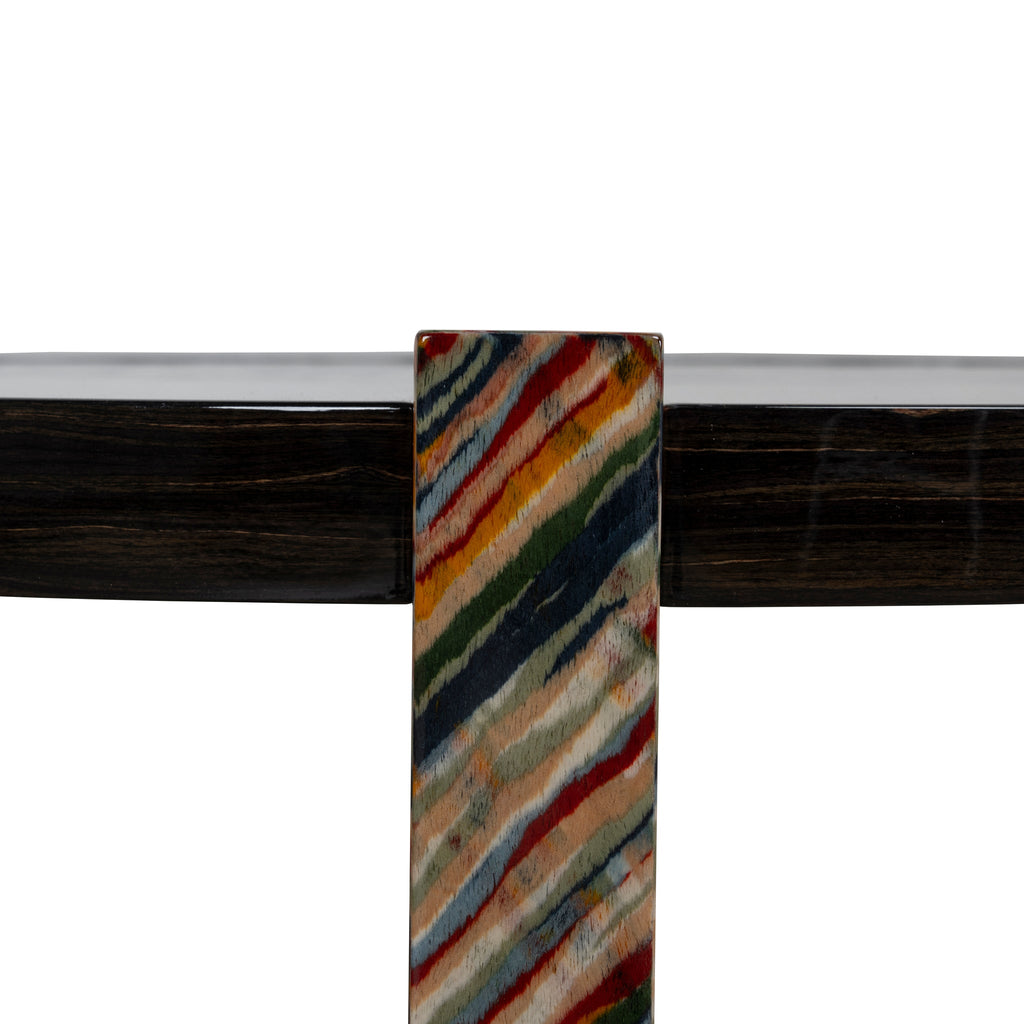 93cm Round Venezia Coffee Table - Black