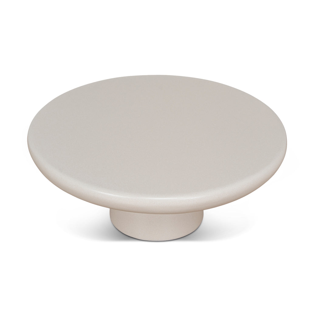 80cm Round Venezia Coffee Table - Ivory Beige