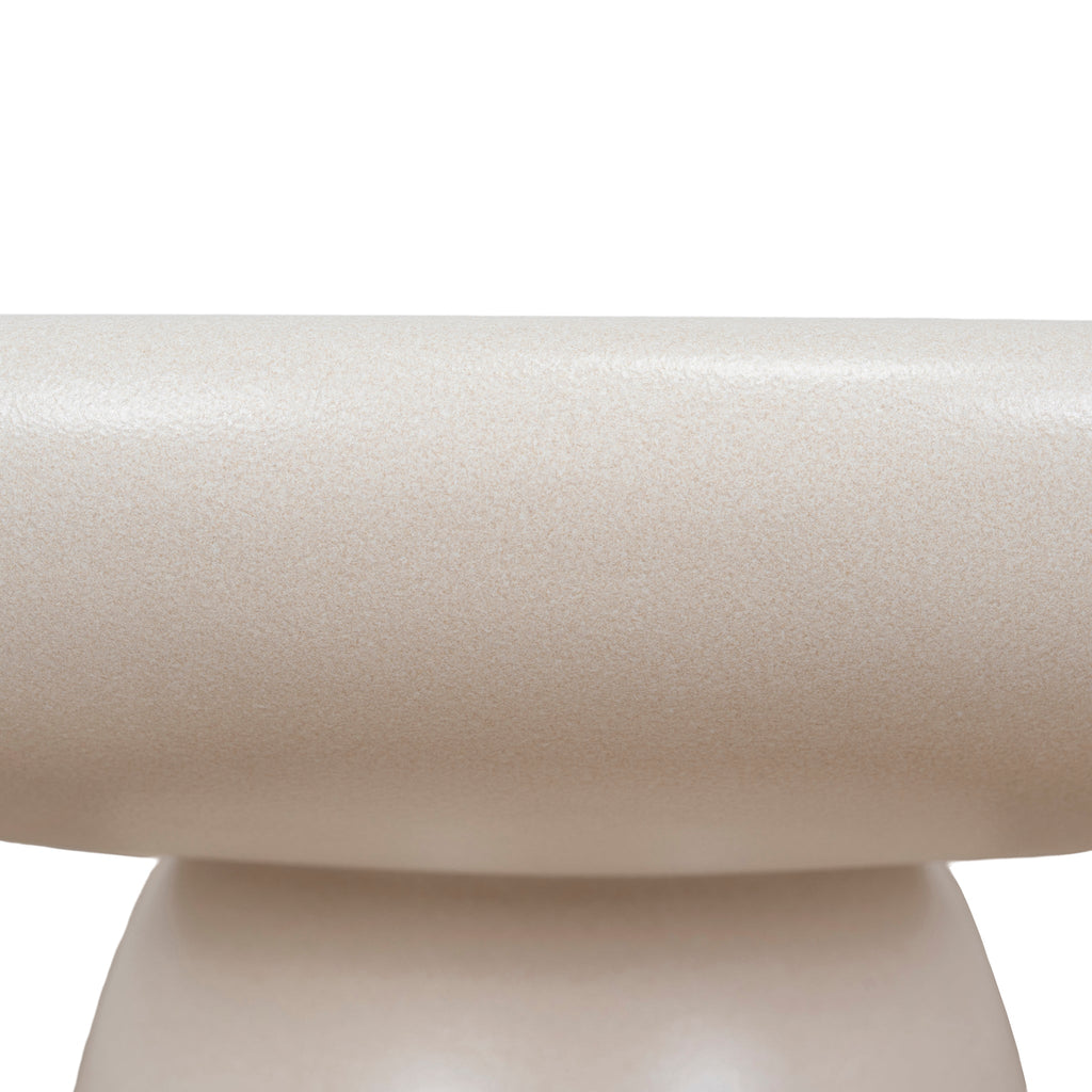 80cm Round Venezia Coffee Table - Ivory Beige