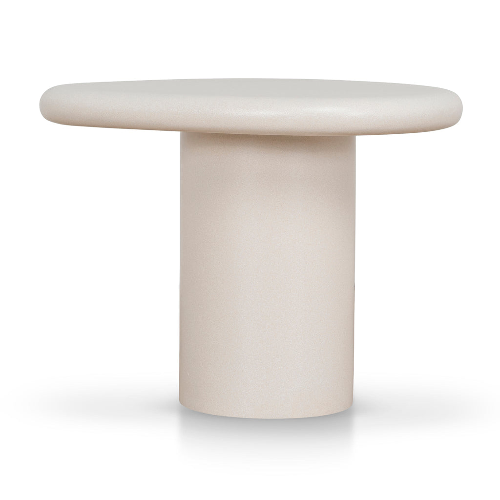 60cm Capri Side Table - Ivory Beige