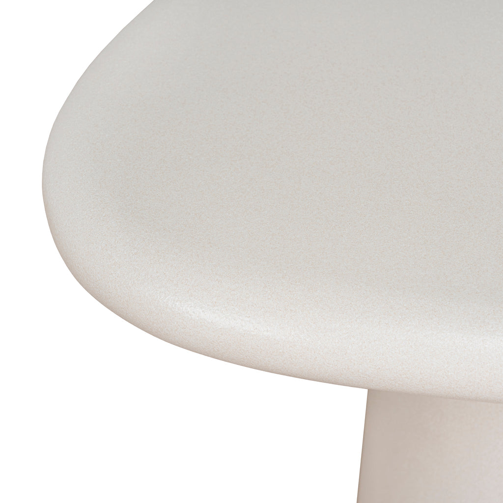 60cm Capri Side Table - Ivory Beige