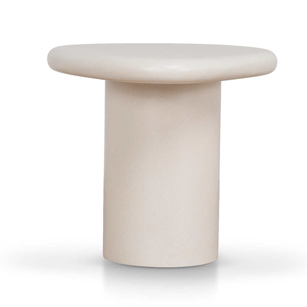 60cm Capri Side Table - Ivory Beige