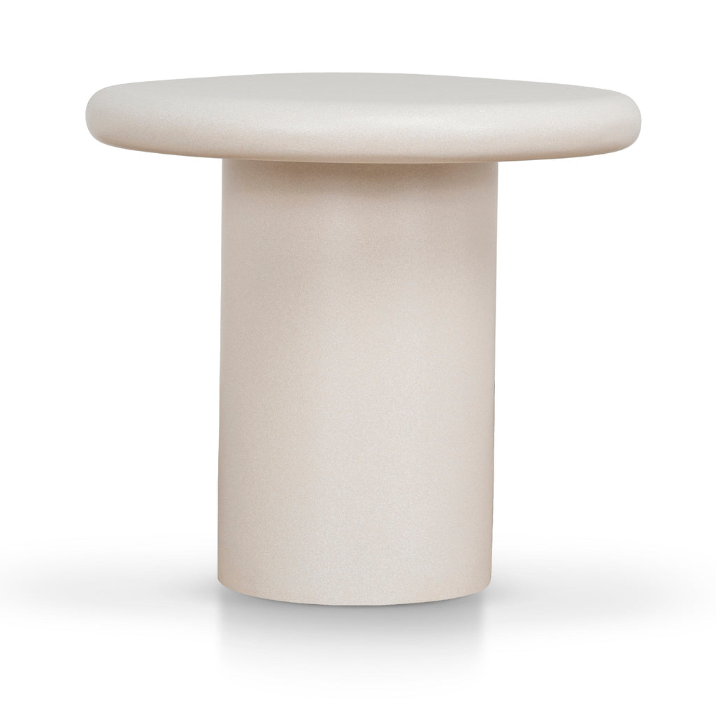 60cm Capri Side Table - Ivory Beige