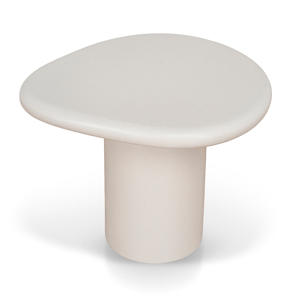 60cm Capri Side Table - Ivory Beige