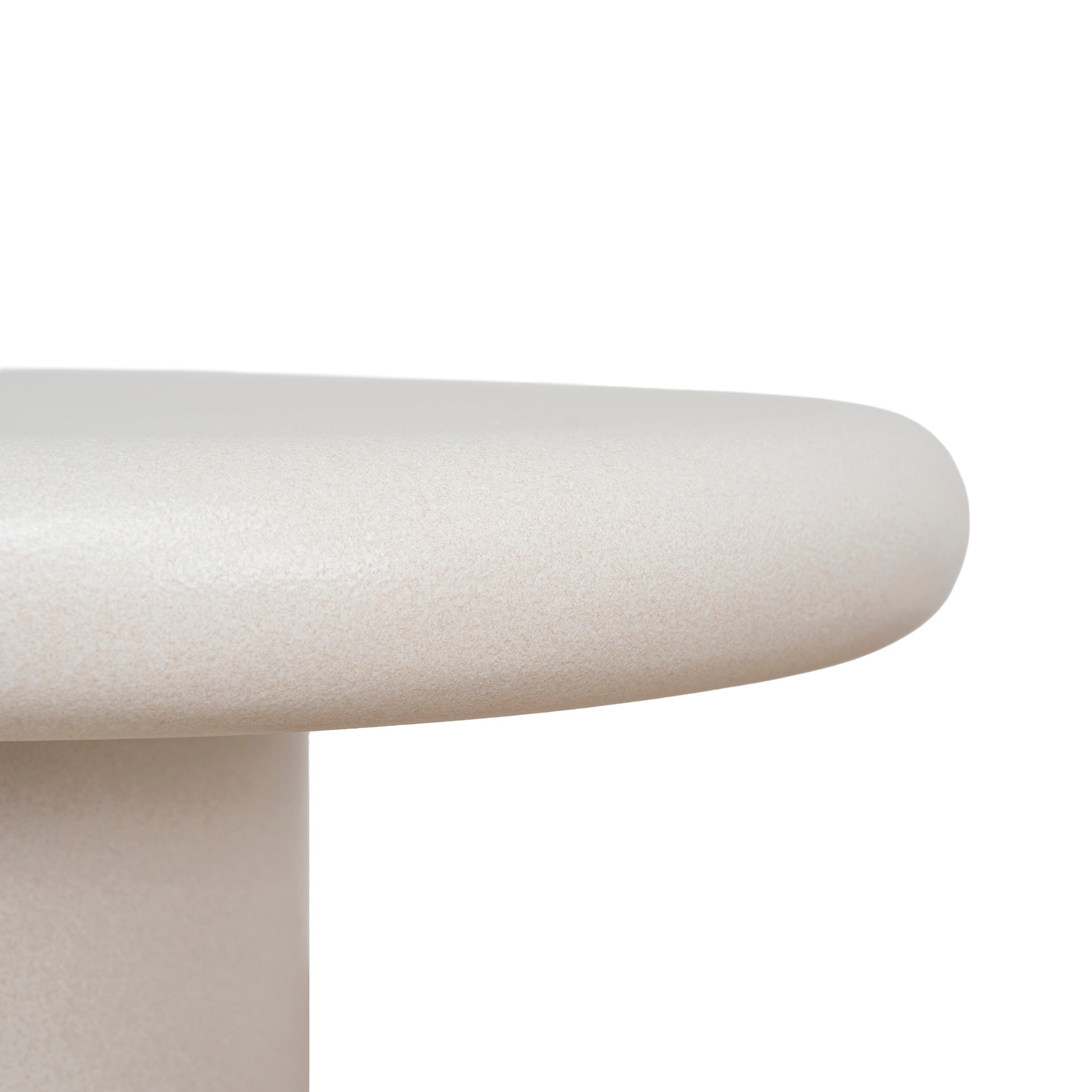 60cm Capri Side Table - Ivory Beige