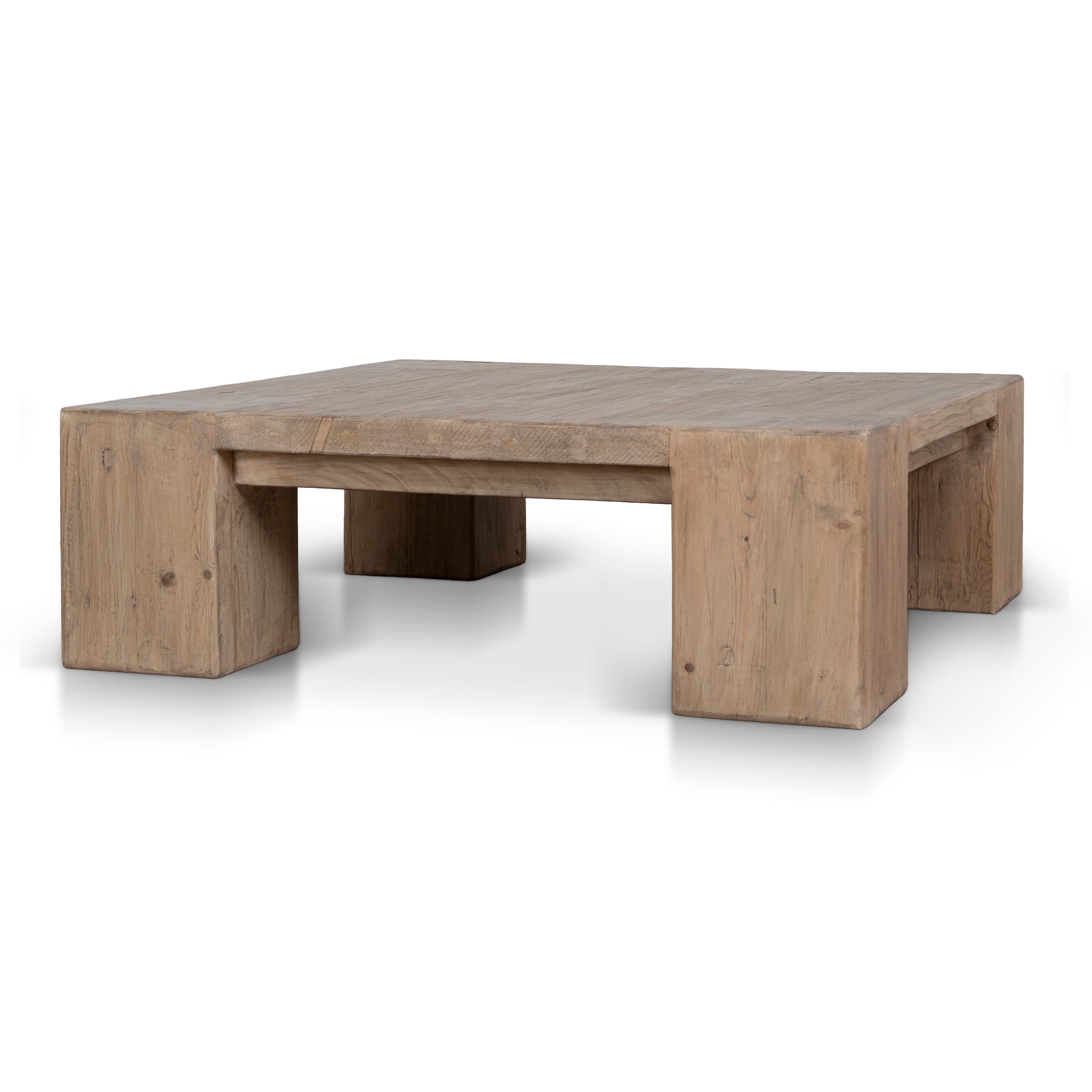 1.1m Elm Square Venezia Coffee Table - Natural