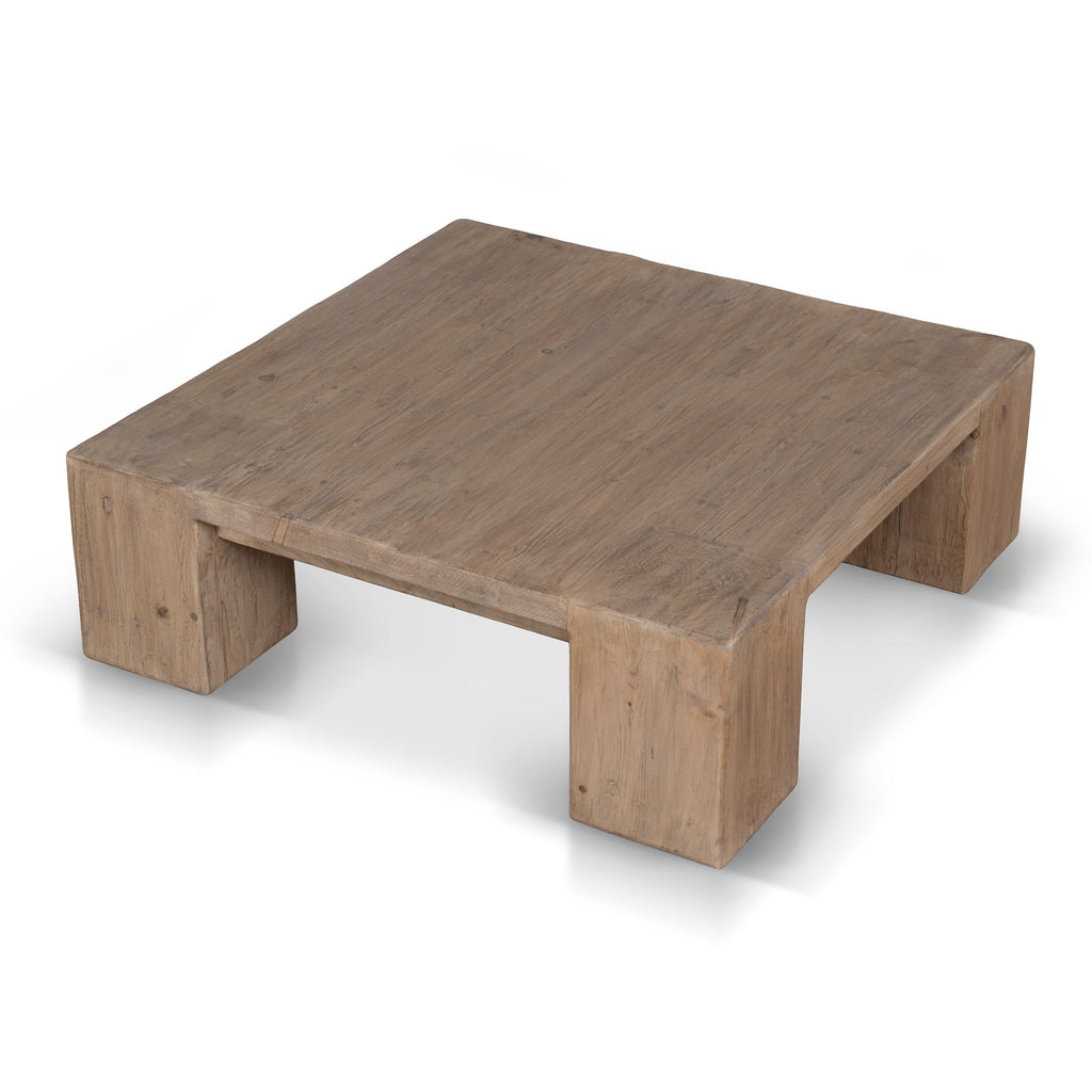 1.1m Elm Square Venezia Coffee Table - Natural