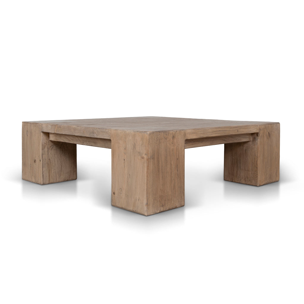 1.1m Elm Square Venezia Coffee Table - Natural