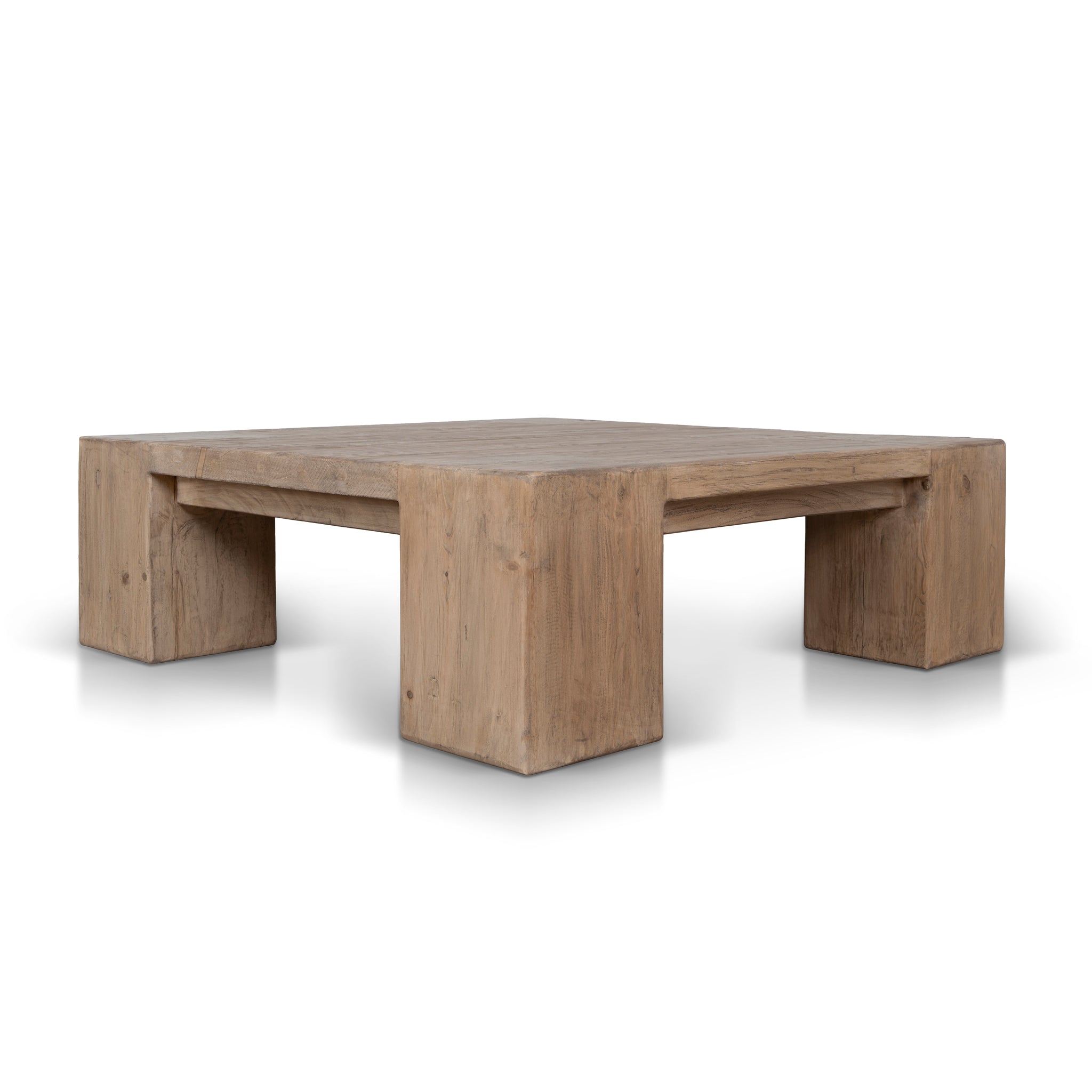 1.1m Elm Square Venezia Coffee Table - Natural