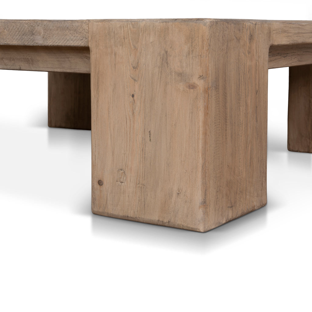 1.1m Elm Square Venezia Coffee Table - Natural