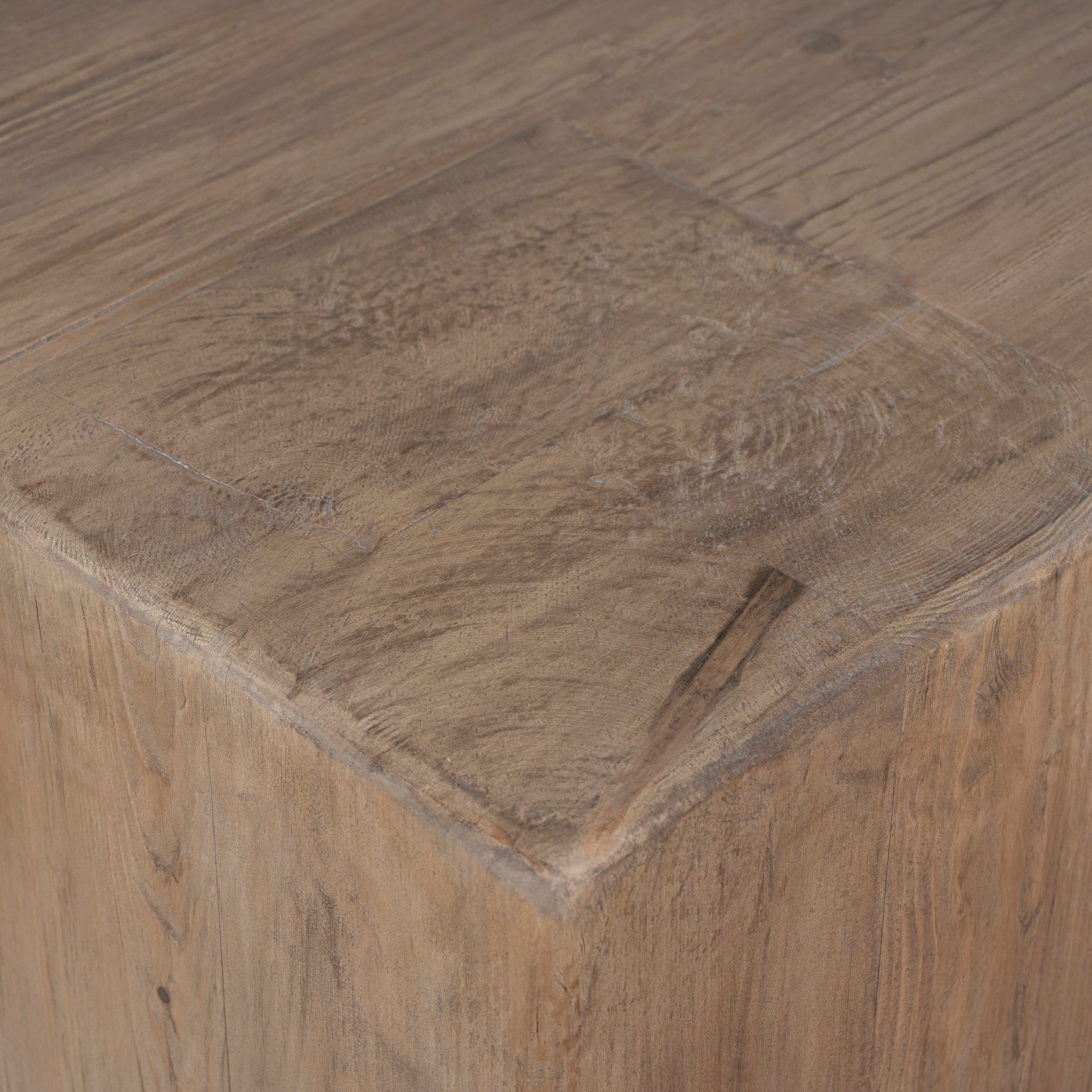 1.1m Elm Square Venezia Coffee Table - Natural