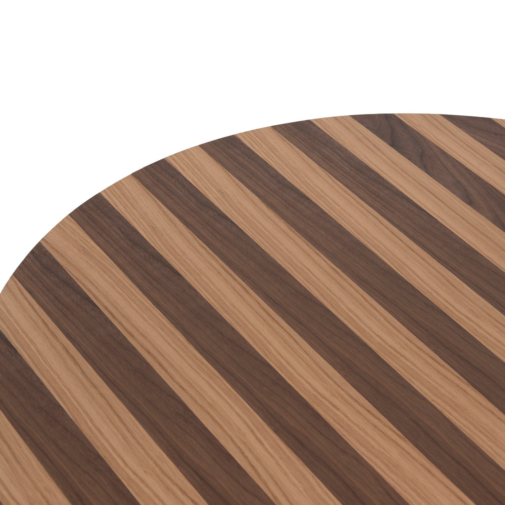 1m Round Venezia Coffee Table - Two Tone Natural