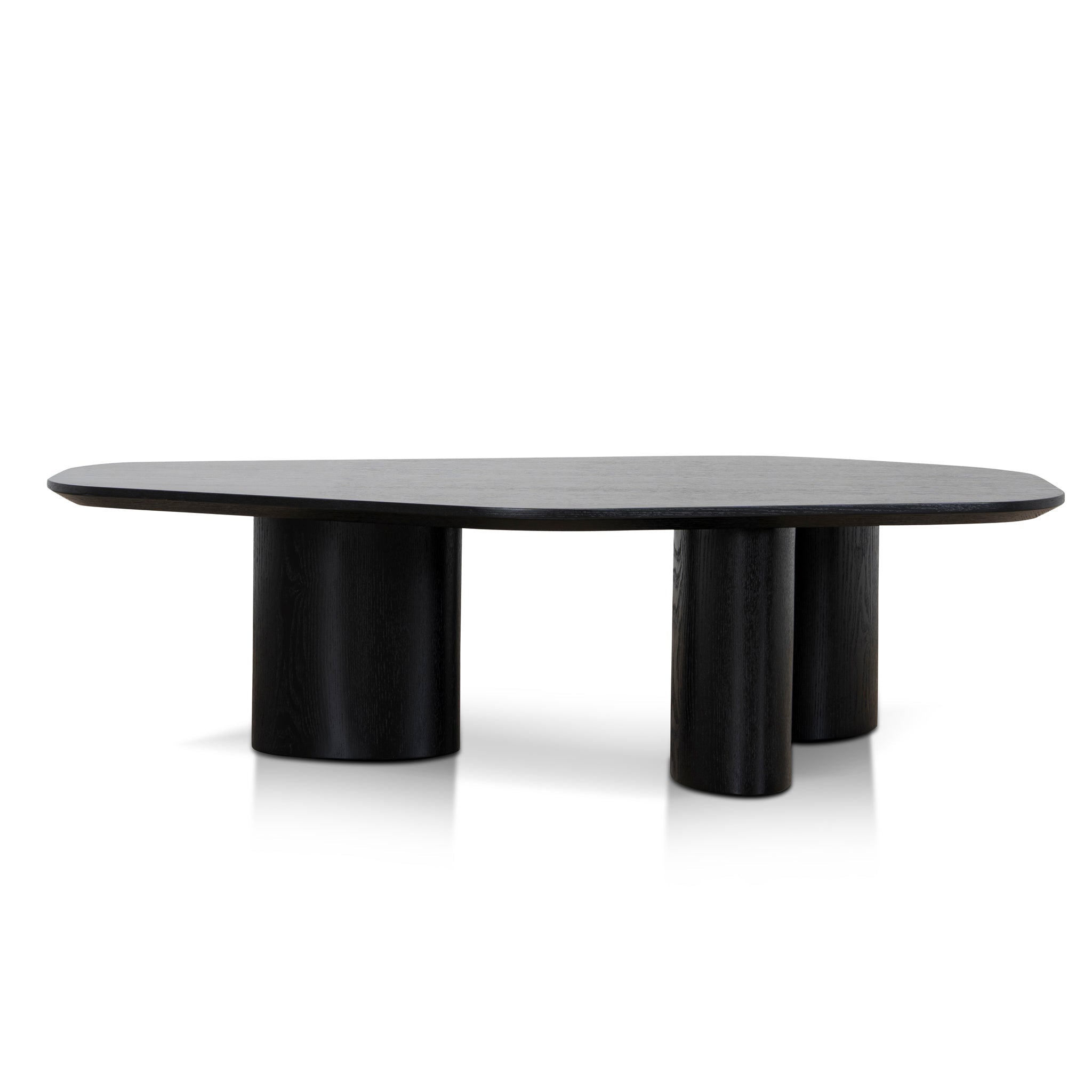 1.09m Freeform Venezia Coffee Table - Full Black
