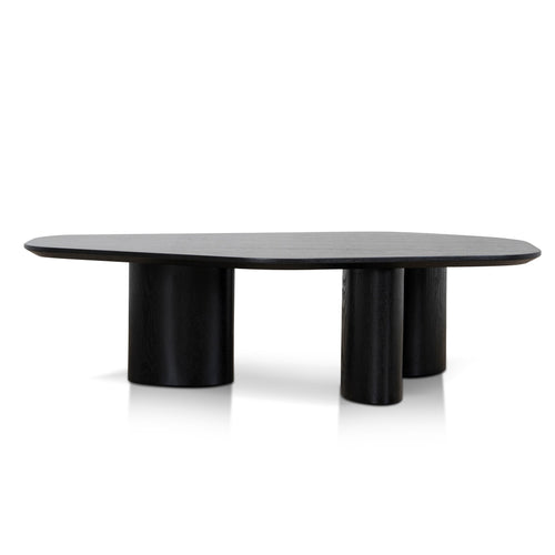 1.09m Freeform Venezia Coffee Table - Full Black