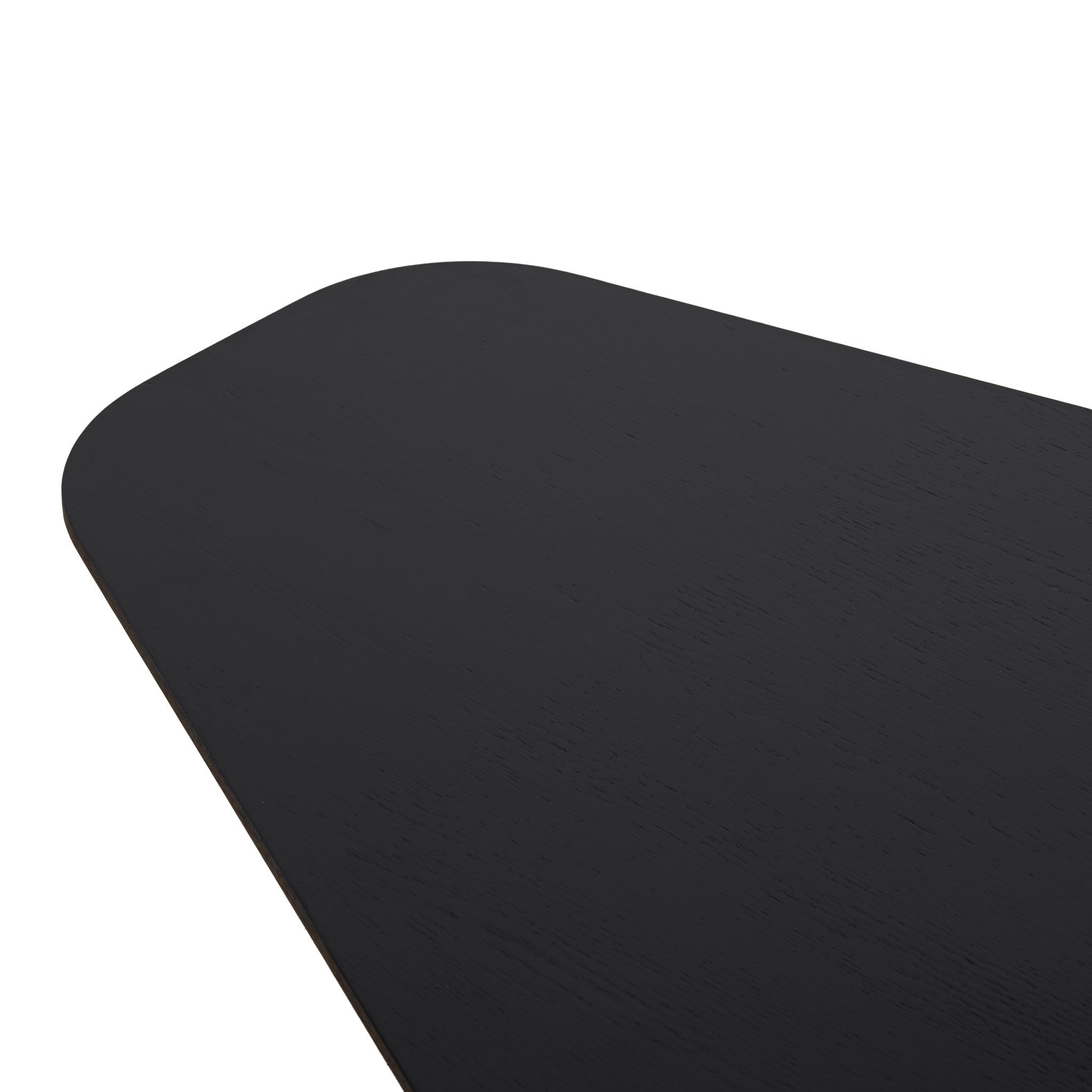 1.09m Freeform Venezia Coffee Table - Full Black