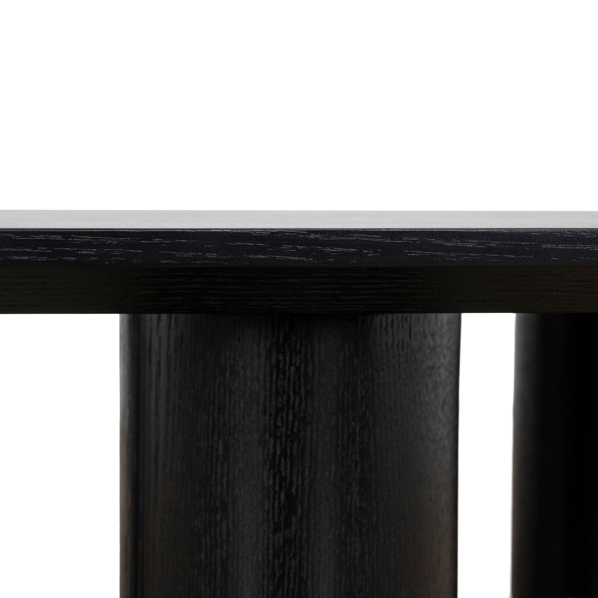 1.09m Freeform Venezia Coffee Table - Full Black