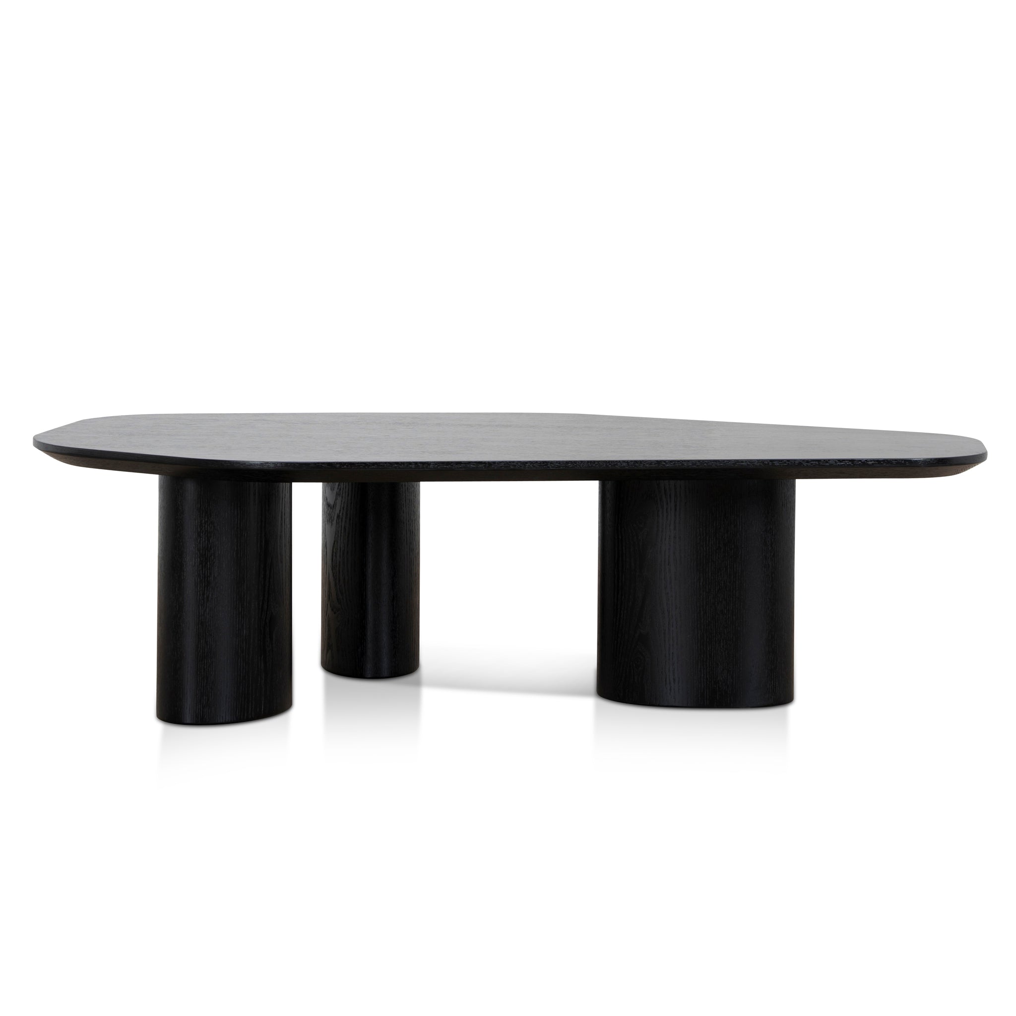 1.09m Freeform Venezia Coffee Table - Full Black