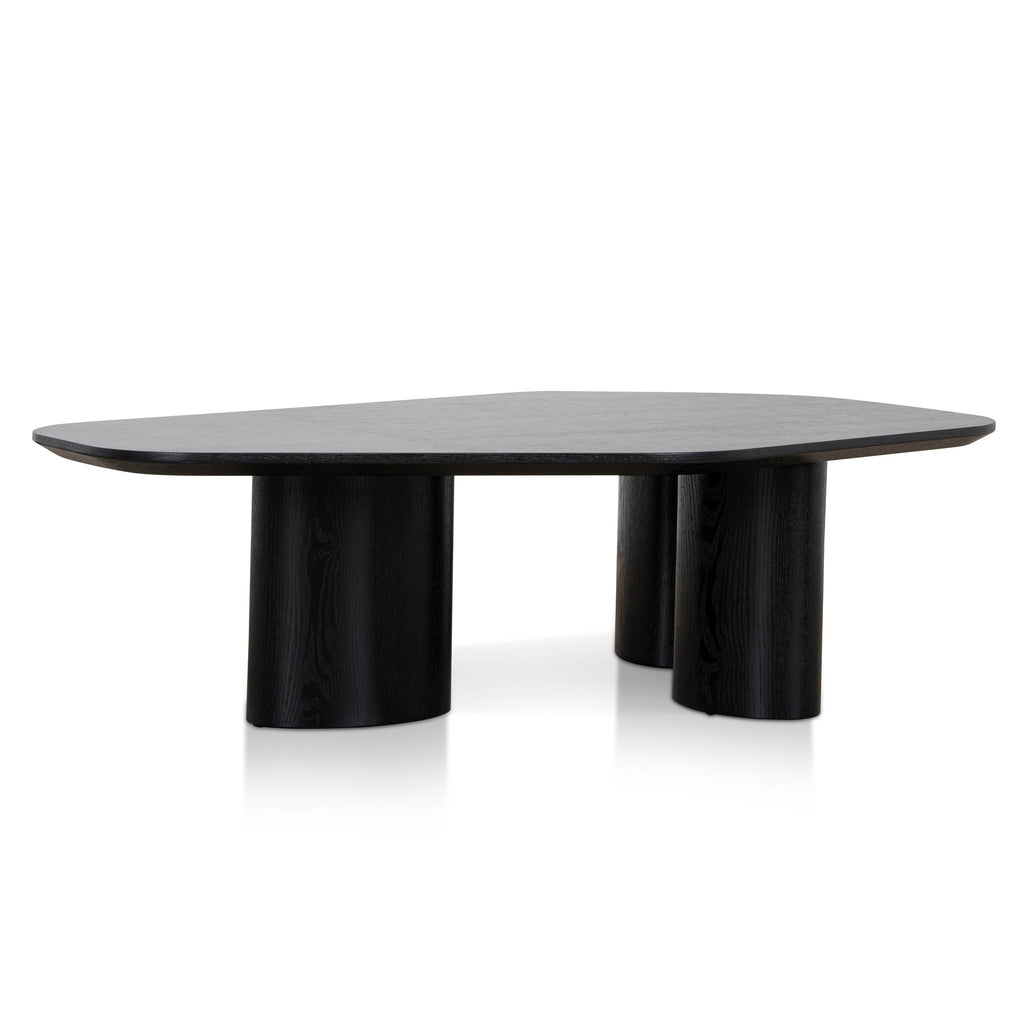 1.09m Freeform Venezia Coffee Table - Full Black