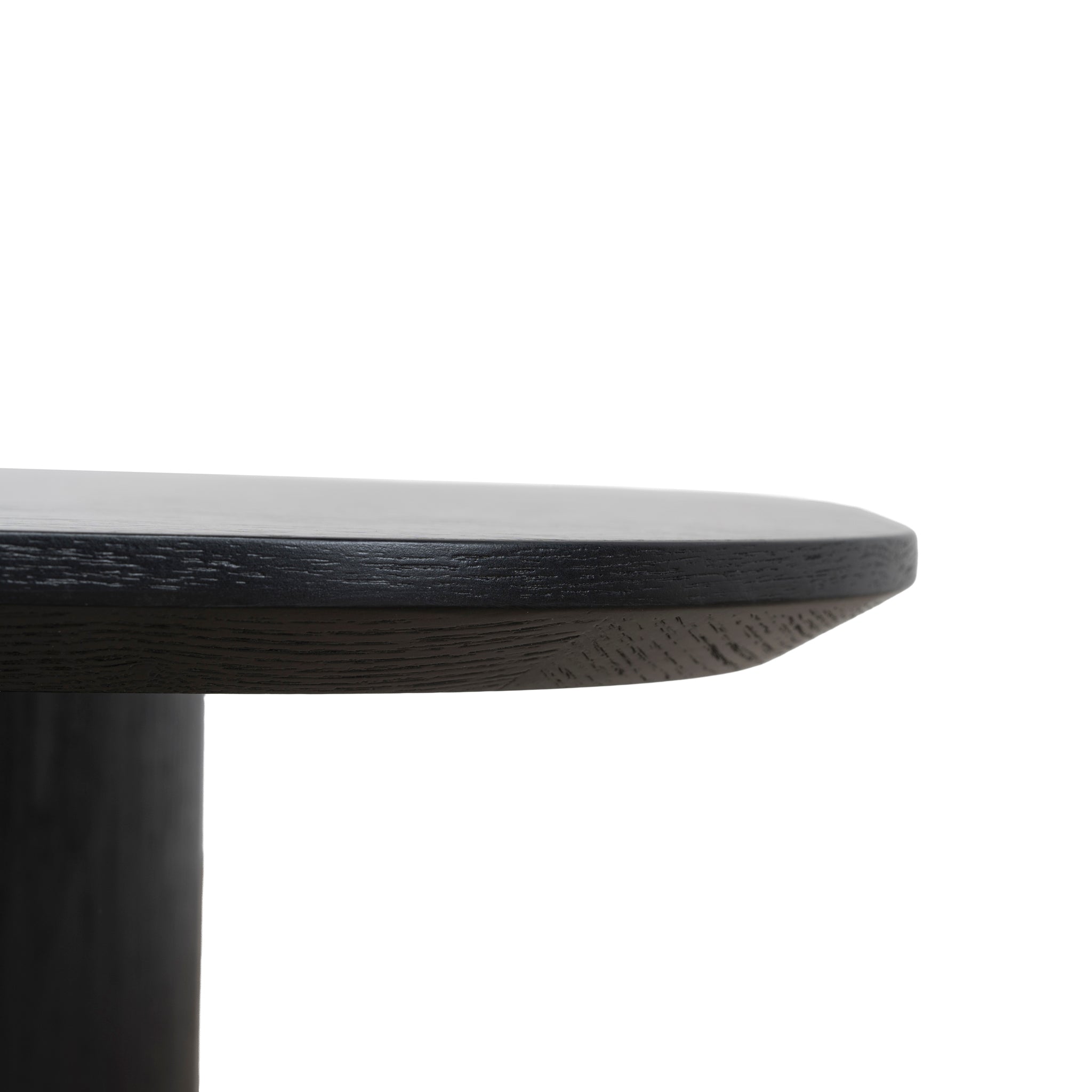1.09m Freeform Venezia Coffee Table - Full Black