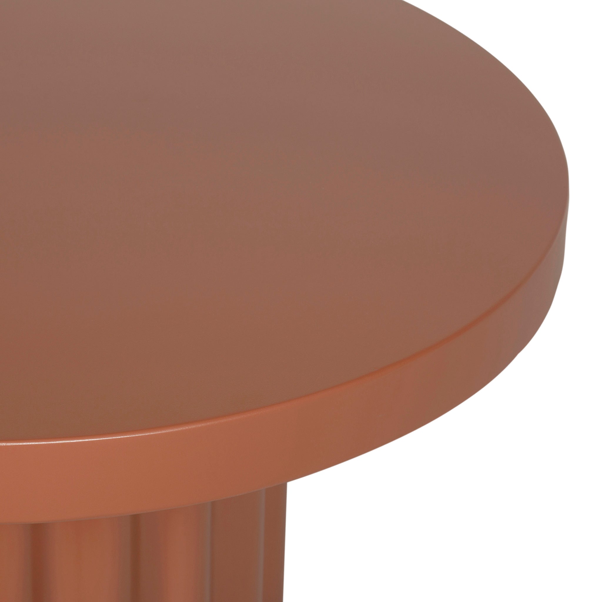 90cm Concrete Venezia Coffee Table - Terracotta