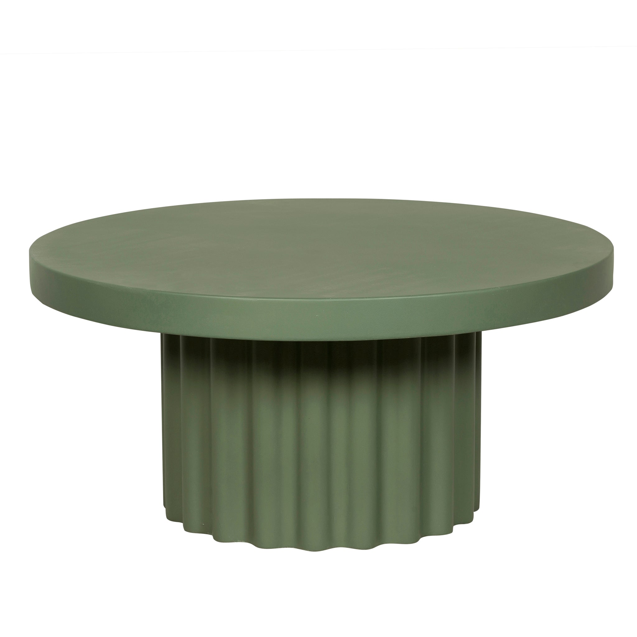 90cm Concrete Venezia Coffee Table - Green