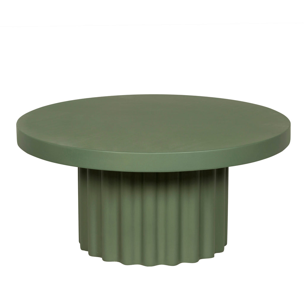 90cm Concrete Venezia Coffee Table - Green