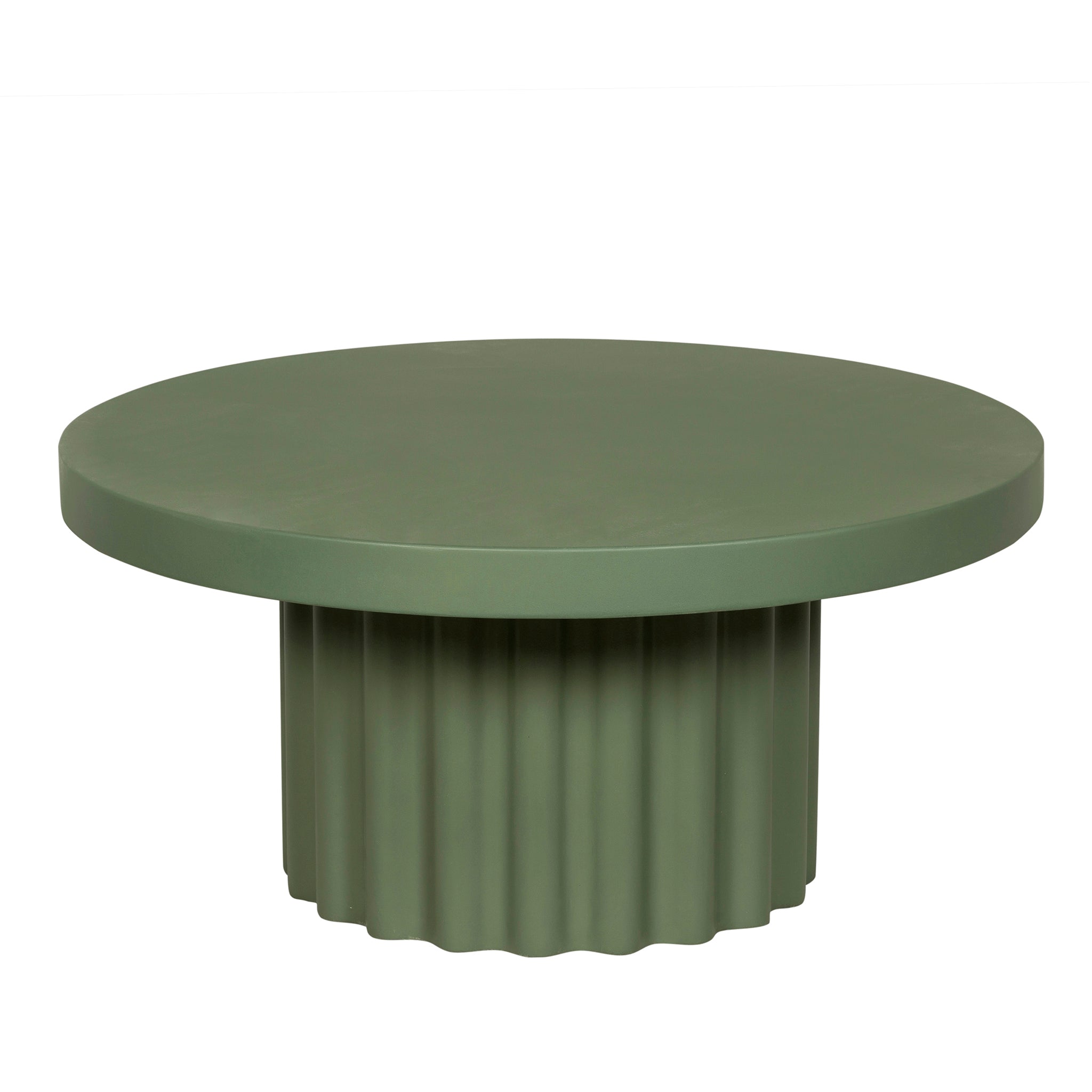 90cm Concrete Venezia Coffee Table - Green