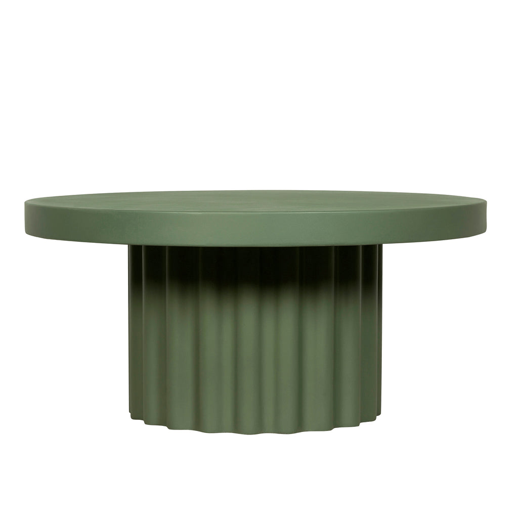 90cm Concrete Venezia Coffee Table - Green
