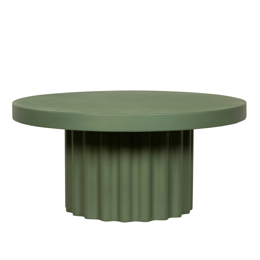 90cm Concrete Venezia Coffee Table - Green