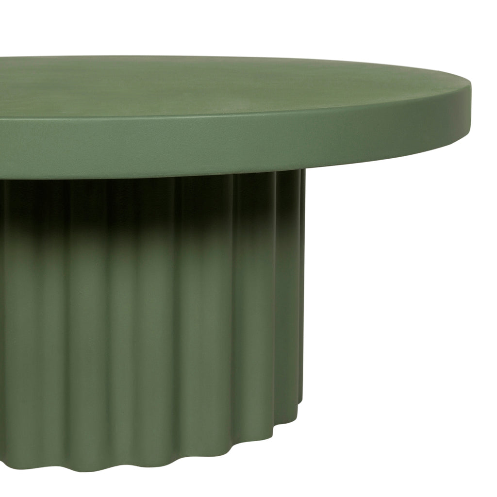 90cm Concrete Venezia Coffee Table - Green