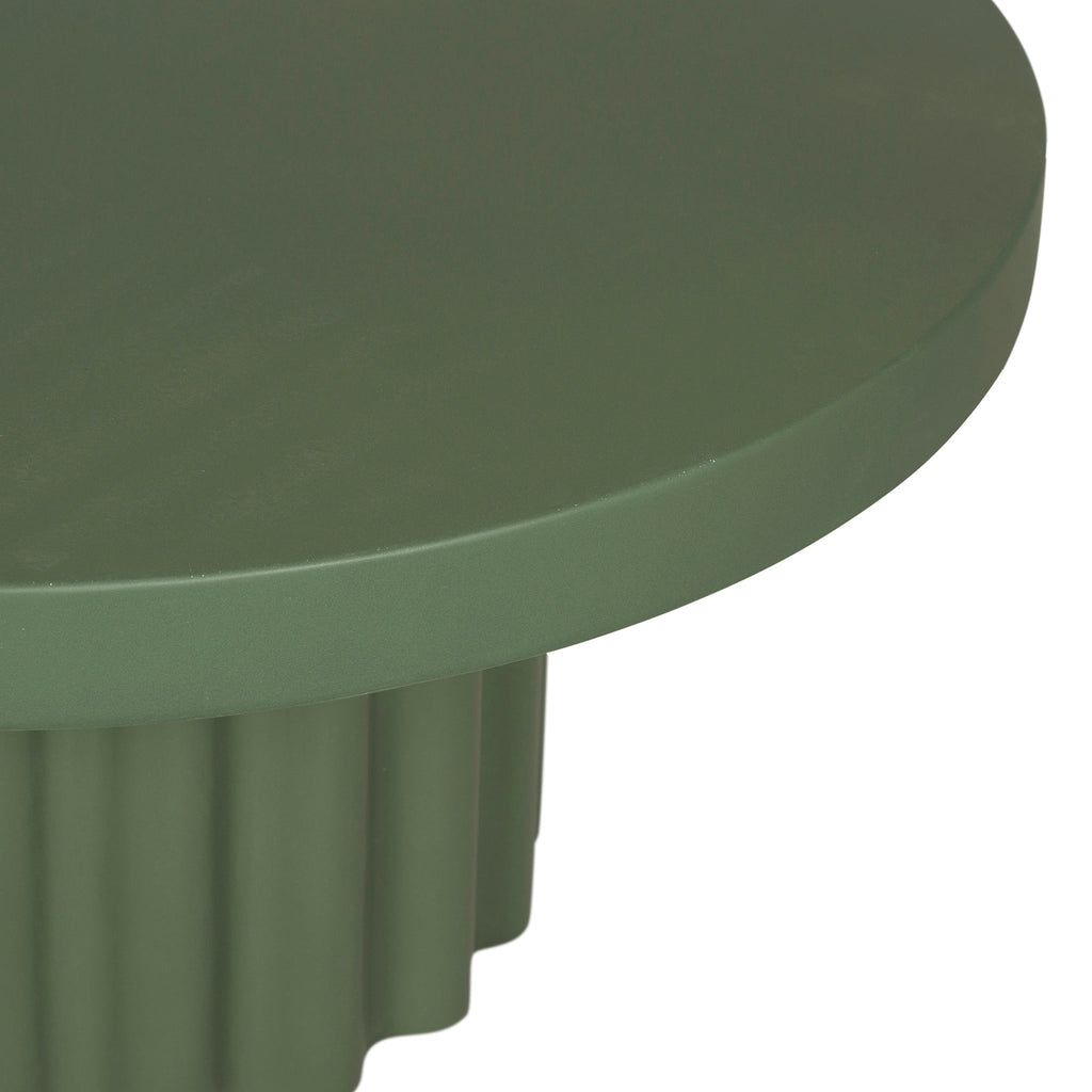 90cm Concrete Venezia Coffee Table - Green