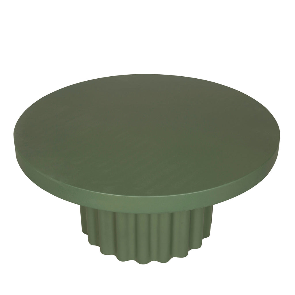 90cm Concrete Venezia Coffee Table - Green
